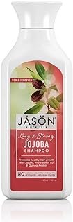 JASON Pure Natural Shampoo Long and Strong Jojoba - 16 fl oz, Set of 2