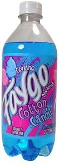 Faygo Cotton Candy 20 oz (6 pack) Soda Pop Plastic Bottles