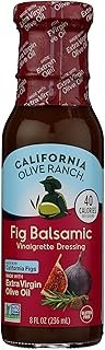 California Olive Ranch Fig Balsamic Vinaigrette Dressing, Made With Extra Virgin Olive Oil, Vegan Friendly, Gluten Free & Non-GMO, 8 Fluid Ounce (Pack of 6)