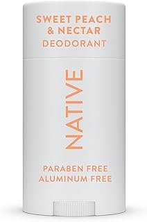 Native Deodorant | Natural Deodorant Seasonal Scents for Women and Men, Aluminum Free with Baking Soda, Probiotics, Coconut Oil and Shea Butter | Sweet Peach & Nectar
