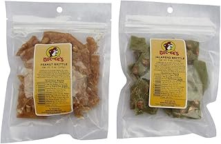 Buc-ee's Peanut Brittle Bundle in Resealable Bags: One 5 Ounce Bag of Traditional Peanut Brittle and One 5 Ounce Bag of Jalapeno Peanut Brittle (10 Ounces Total)