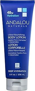 Andalou Naturals Body Lotion, Deep Hydration Lotion for Dry Skin, Ultra-Nourishing Skin Care with Hyaluronic Acid & Ceramides, Body Cream for Softer, More Supple & Glowing Skin, 8 fl oz