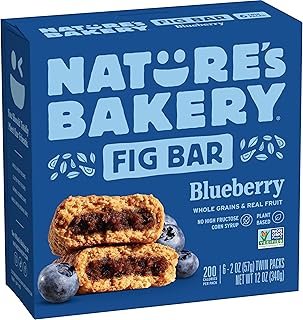 Nature's Bakery Blueberry Fig Bars, 2 Oz, 6 Ct