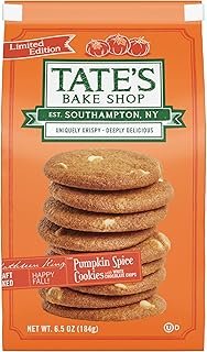 Tate's Bake Shop Pumpkin Spice Cookies with White Chocolate Chips, Limited Edition, 6.5 oz