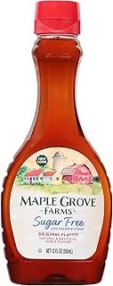 Maple Grove Farms Sugar-Free Pancake Syrup, Maple Flavor, 12 Ounce