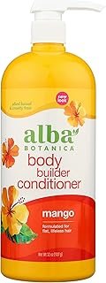 Alba Botanica Body Builder Mango Conditioner, Plant Based, 32 Ounce (Pack of 1)