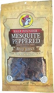 Buc-ee's Mesquite Peppered Beef Jerky - 8 oz | Premium Handcrafted Snack | Savory, Smoky, and Protein-Packed Snack | Made in Texas - 1 bag