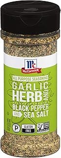 McCormick Garlic, Herb and Black Pepper and Sea Salt All Purpose Seasoning, 4.37 oz