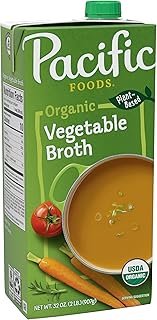 Pacific Foods Organic Vegetable Broth, Plant Based, 32 oz Carton