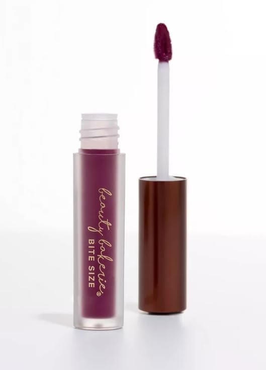 Beauty Bakerie Bitesized Lip Whip Liquid Lipstick for Women, Hydrating Moisturizer Lip Gloss Lip Tint, Long Lasting Waterproof Lip Stain Matte or Metallic, 2.5mL, Sangria Splash