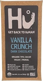 Hu Dark Chocolate Bar | Natural Organic Vegan, Gluten Free, Paleo, Non GMO, Fair Trade Dark Chocolate | 2.1oz