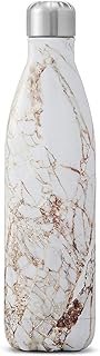 S'well Steel Water Bottle-25 Calacatta Gold-Triple-Layered Vacuum-Insulated Containers Keeps Drinks Cold for 48 Hours and Hot for 24-BPA-Free-Perfect for the Go, 25 fl oz