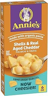 Annie's Homegrown Shells & Real Aged Cheddar Macaroni & Cheese Box, 6 oz
