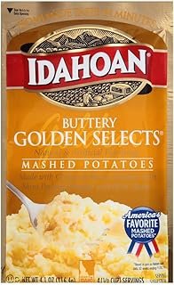 Idahoan Buttery Golden Selects Mashed Potatoes 4 oz (Pack of 2)