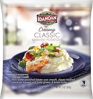 Idahoan CREAMY Classic Mashed Potatoes, 13 oz. Pouches (Pack of 24)