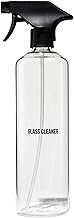 Public Goods Empty Glass Spray Bottle for Glass Cleaner | Refillable Spray Bottle for Cleaning | Made with Clear Borosilicate Glass for Windows, Mirrors | BPA Free | 24 Oz