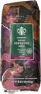 Starbucks Decaf Espresso Whole Bean Coffee, 16 oz