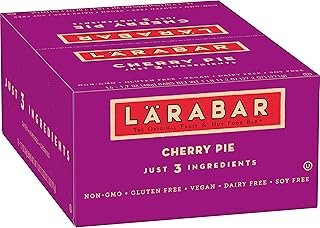 Larabar Gluten Free Bar, Cherry Pie, 1.7 oz Bars (16 Count), Whole Food Gluten Free Bars, Dairy Free Snacks