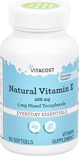 Vitacost Natural Vitamin E -- 268 mg - 90 Softgels
