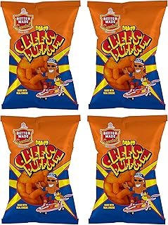 Better Made Special Baked Cheese Puffs (4) x Family Size Bags 10oz (Pack of 4)