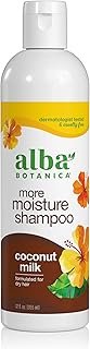 Alba Botanica More Moisture Shampoo, Coconut Milk, 12 Oz (Packaging May Vary)