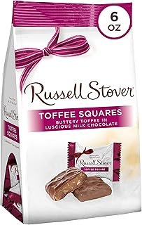 Russell Stover Milk Chocolate Toffee Squares Peg Bag, 5.4 Ounce
