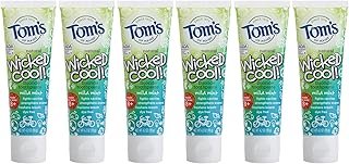 Tom's of Maine Natural Wicked Cool Fluoride Toothpaste, Mild Mint, 4.2 Ounce (Pack of 6)