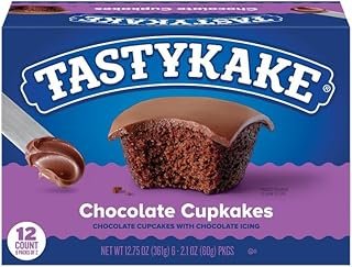 Tastykake Chocolate Cupcakes Snack Cakes with Chocolate Frosting - (Pack of 2)