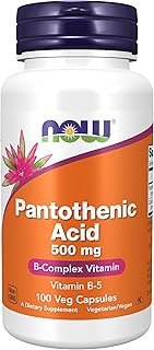 NOW Foods Supplements, Pantothenic Acid (Vitamin B-5) 500 mg, B-Complex Vitamin, 100 Capsules