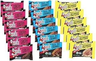 Dave's Killer Bread Organic Snack Bars Variety Pack 18 CT (6 Cocoa Brownie Blitz, 6 Trail Mix Crumble, 6 Oat-Rageous Honey Almond) Variety Pack