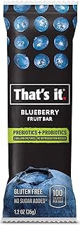 Thats It Blueberry Probiotic Fruit Bar, 1.2 Ounce (Pack Of 12)