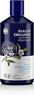 Avalon Organics Therapy Scalp Normalizing Shampoo, Tea Tree Mint, 14 Oz