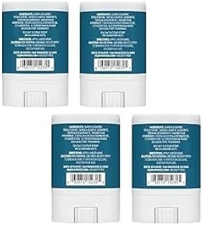 NEW Deodorant Native Mini Sea Salt & Cedar Scent 2 Pack Combo Aluminum Free 0.35 oz Trial Size - To Carry In Your Pockets Or For Your Travel (Pack of 4)