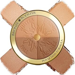 Physicians Formula Bronze Booster Glow-Boosting Season-to-Season,Customizable Seasonal Glow, Lasting Tan Boost, Hypoallergenic Powder, Cruelty-Free & Hypoallergenic - Medium-to-Dark