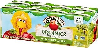 Apple & Eve Sesame Street Organics, Big Bird's Apple Juice, 4.23 Fluid oz, 40 count