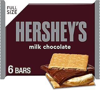 HERSHEY'S Milk Chocolate Candy Bars, Halloween Candy, 1.55 oz (6 Count)