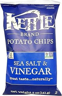 Kettle Brand Potato Chips, Sea Salt & Vinegar, 5 oz