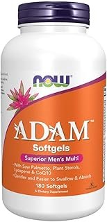 NOW Foods AdamTM Men's Multiple Vitamin -Softgels,180 Count (Pack of 1)