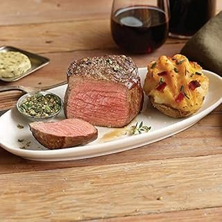 Premium Filet Mignon Steak with Cheesy Bacon Potatoes Variety Pack and Cooking Instructions from Kansas City Steak Company - Aged up to 28 Days for Unmatched Tenderness and Hearty Flavor