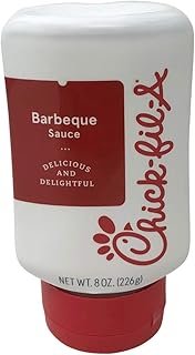 Chick-Fil-A Sauce 8 oz. Squeeze Bottle - Resealable Container for Dipping, Drizzling, and Marinades (Barbeque)