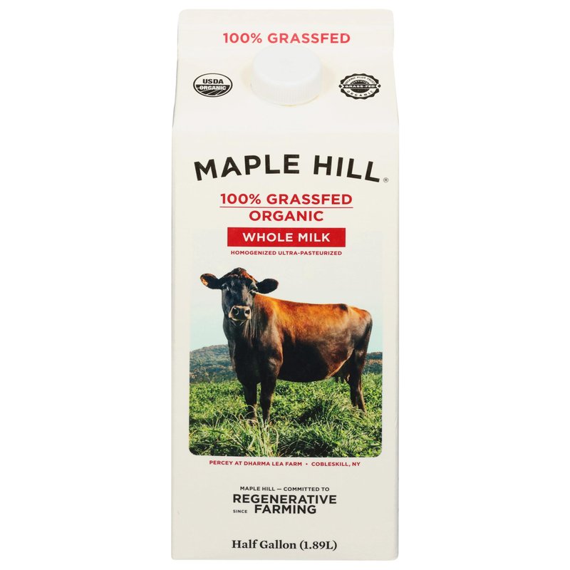 Maple Hill Creamery Organic Whole Milk, 64 fz