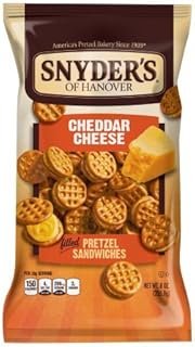 Snyders of Hanover Pretzel Sandwiches, Cheddar Cheese, 8 Oz