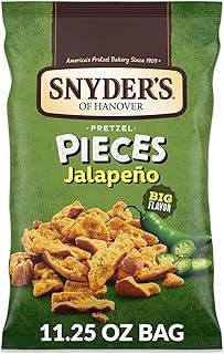 Snyder's of Hanover Pretzel Pieces, Jalapeno, 11.25 ounce Bag (Pack of 3)