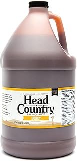 Head Country Bar-B-Q Sauce, Honey | Gluten Free, Soy Free BBQ Sauce With No Allergens Or Preservatives | Sweet & Smoky Championship Barbecue Sauce Great on Beef, Pork & Chicken | 160 Ounce, Pack of 4