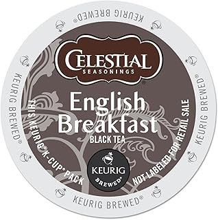Celestial Seasonings English Breakfast Black Tea, Single-Serve Keurig K-Cup Pods, 24 Count