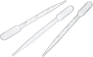 (50 Pack) ASR Outdoor Plastic Dropper Pipette Gold Panning 5.5 Inch - 3mL