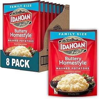 Idahoan Buttery Homestyle® Mashed Family Size Potatoes, 8oz (Pack of 8)