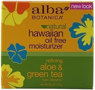 Alba Botanica Hawaiian Oil-Free Moisturizer, Refining Aloe & Green Tea 3 oz5