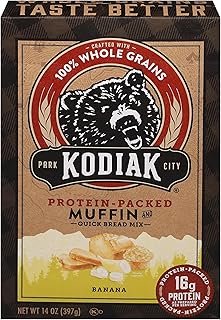 Kodiak Cakes Muffin Baking Mix, Banana, High Protein, 100% Whole Grains, (Pack of 1)