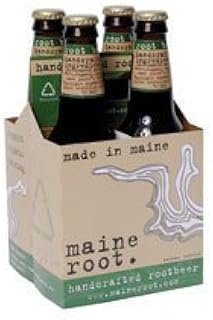 Maine Root Soda, Root Beer 12 oz. 4-Count (Pack of 6)